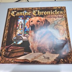 Canine Chronicles Adult Coloring Book